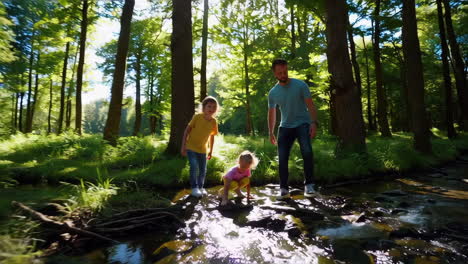 family fun in the forest