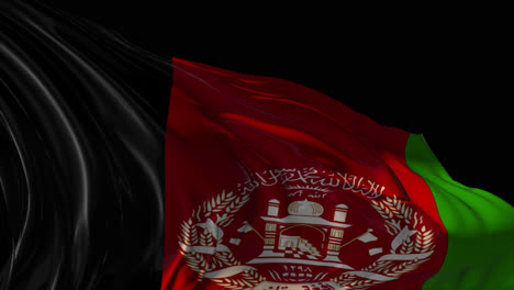 waving afghanistan flag