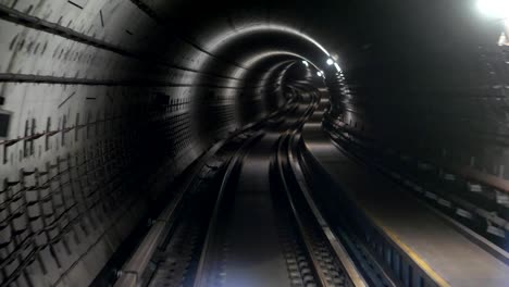 long scene of view of metro or subway, singapore 4k video