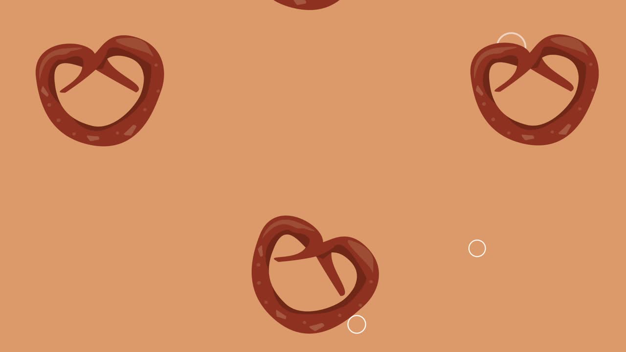 pretzels pastry products pattern animation