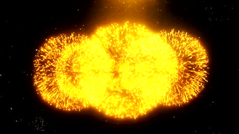 Eid Milad-un-Nabi Text Wish On Firework Display Explosion Particles.