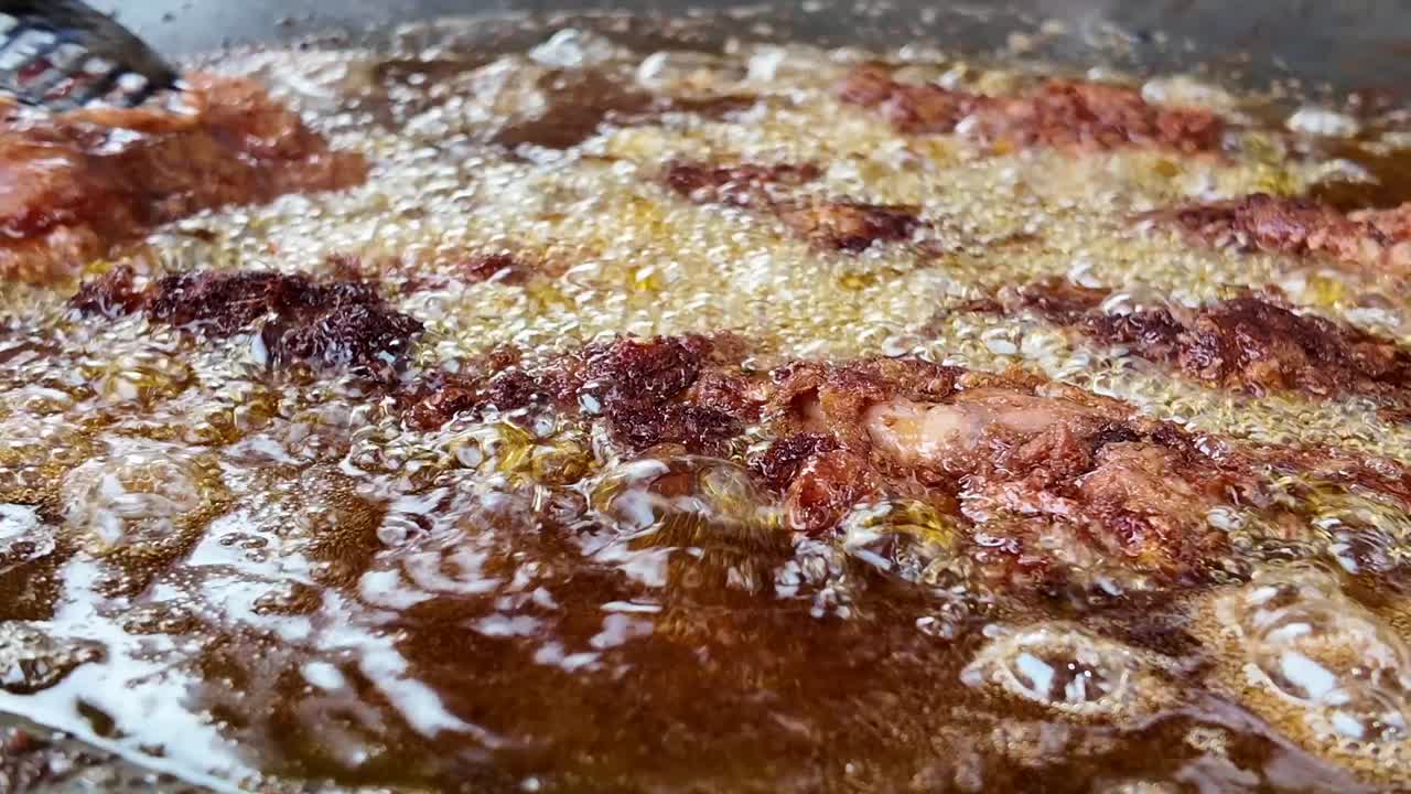 carne frita en aceite