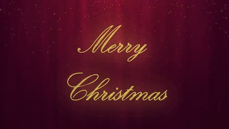 Animation-of-merry-christmas-text-on-red-background