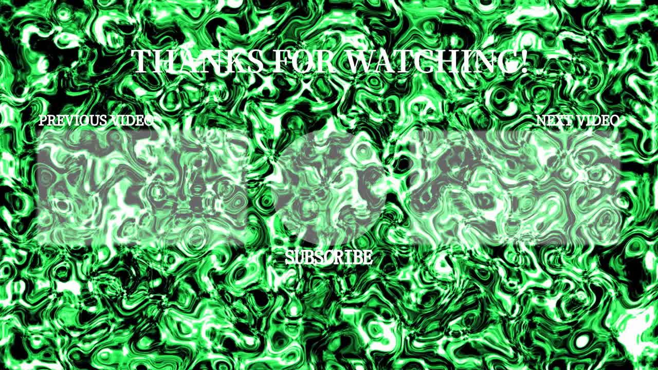 액체 금속 이동 엔드 카드 엔딩 스크린 모션 그래픽