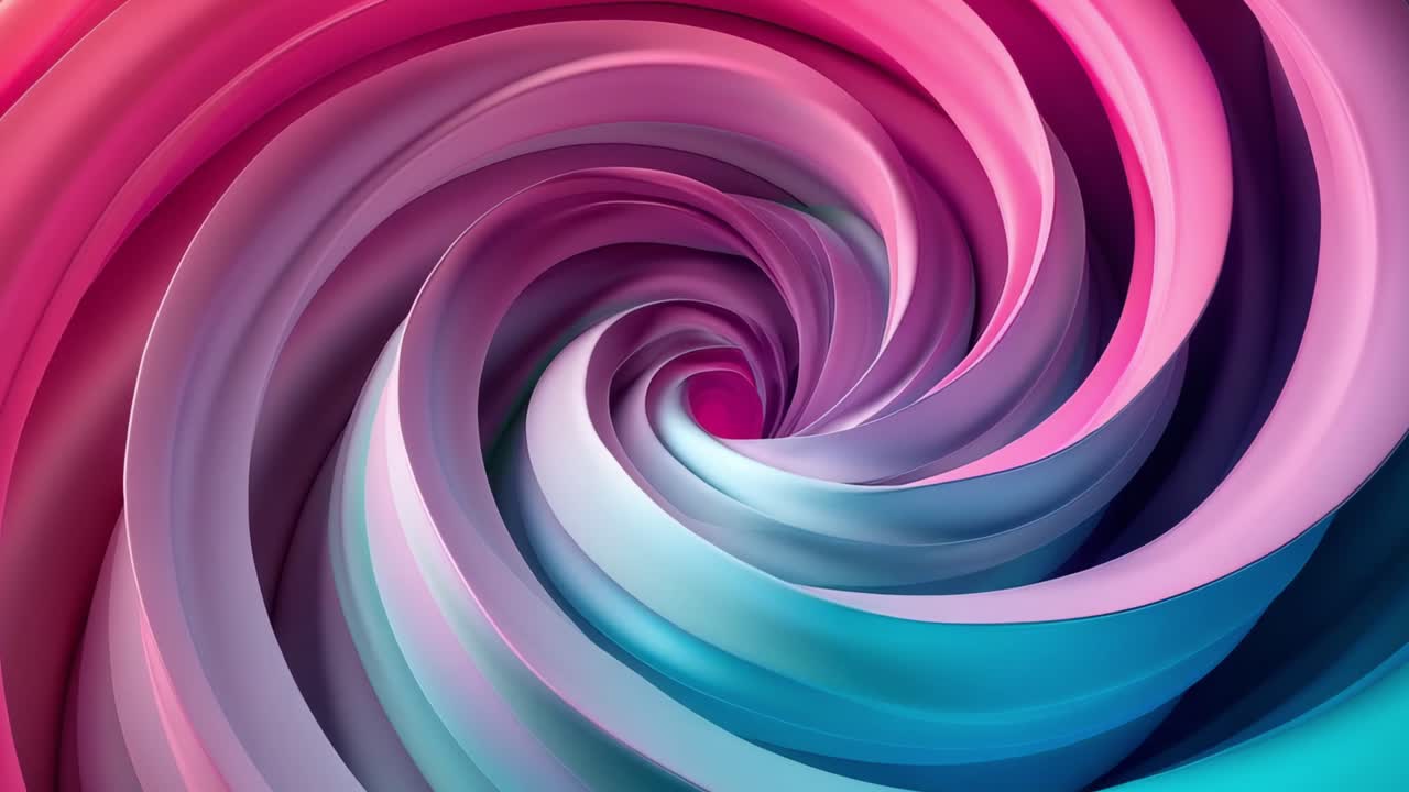 Abstract Pink and Blue Spiral