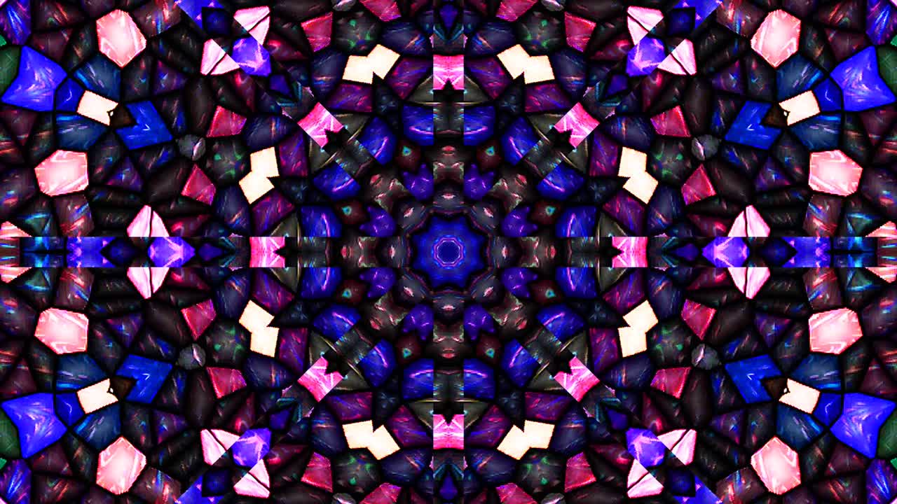 абстрактный калейдоскоп блестящая красивая красно-голубая линия плавное движение с блестящим движением света