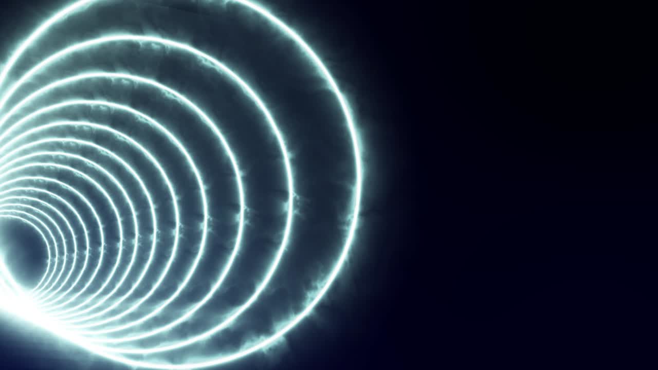 animación de túnel de círculo 3d gráficos de movimiento