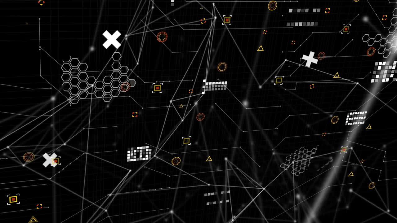 Animation of connections, markers and data processing over world map
