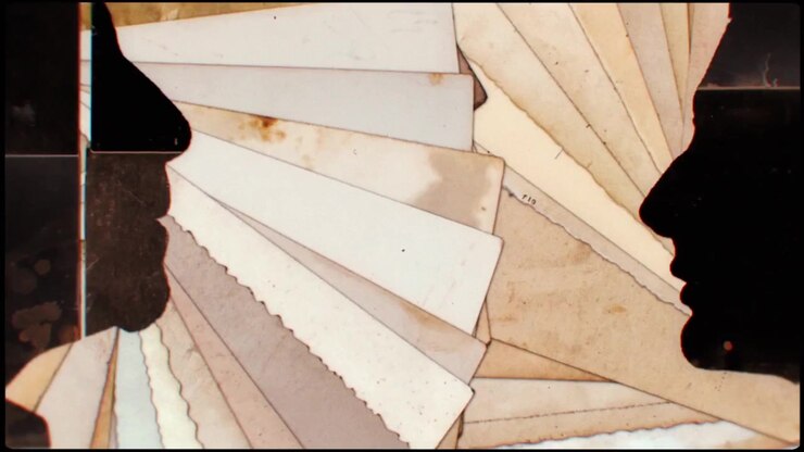 Vintage Photographs Fanned Out in Abstract Stop Motion Animation