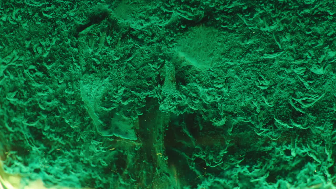 Close-up view of a deep green mineral texture