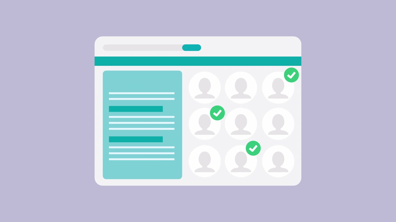 Animated User Interface Loading and Selecting Profiles