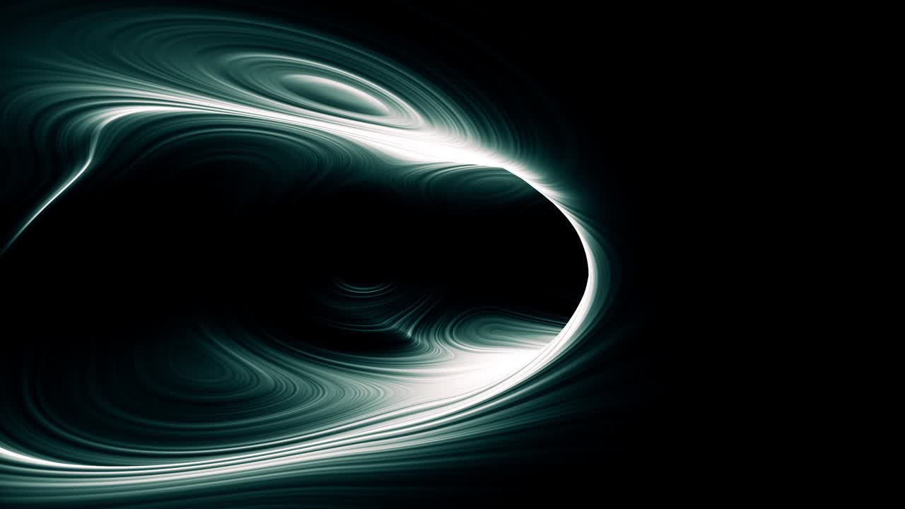 cgi 빛과 환경에서 터널의 3d 렌더링, 4k 추상 애니메이션