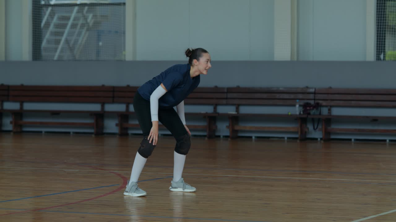 Volleyball Players in Action