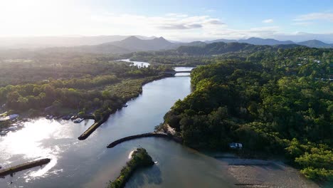 scenic river landscape with lush greenery