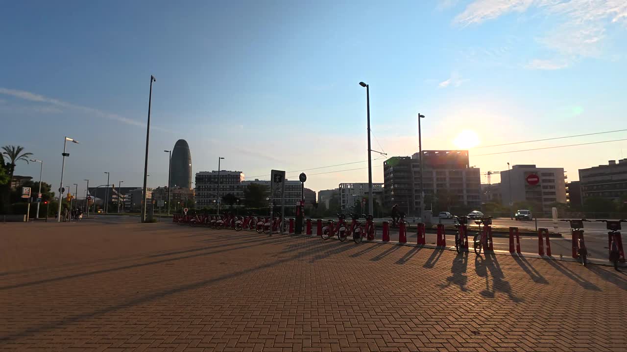 Paisaje urbano de Barcelona con la Torre Agbar
