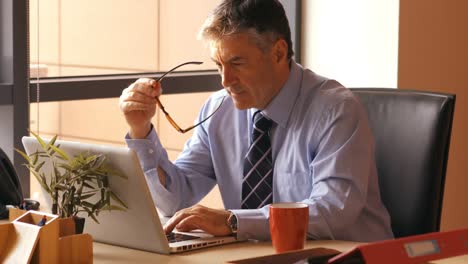 businessman using laptop