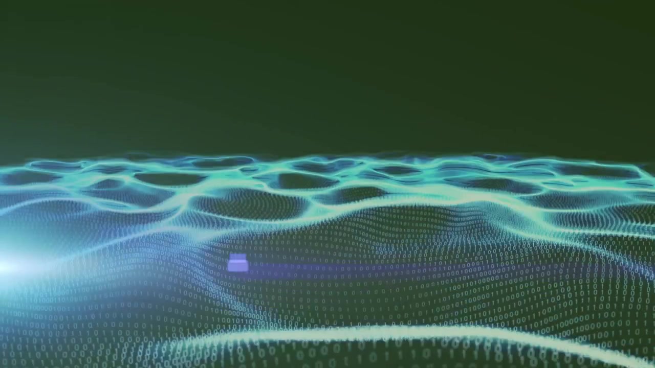 Animation of data processing over light spot
