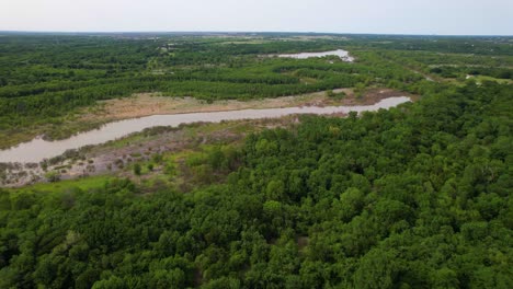 Luftaufnahmen-Von-Marshall-Creek-Im-Trophy-Club-Texas