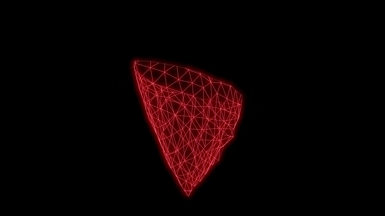 Heart creation neon Animation Synthwave Loop 3d render