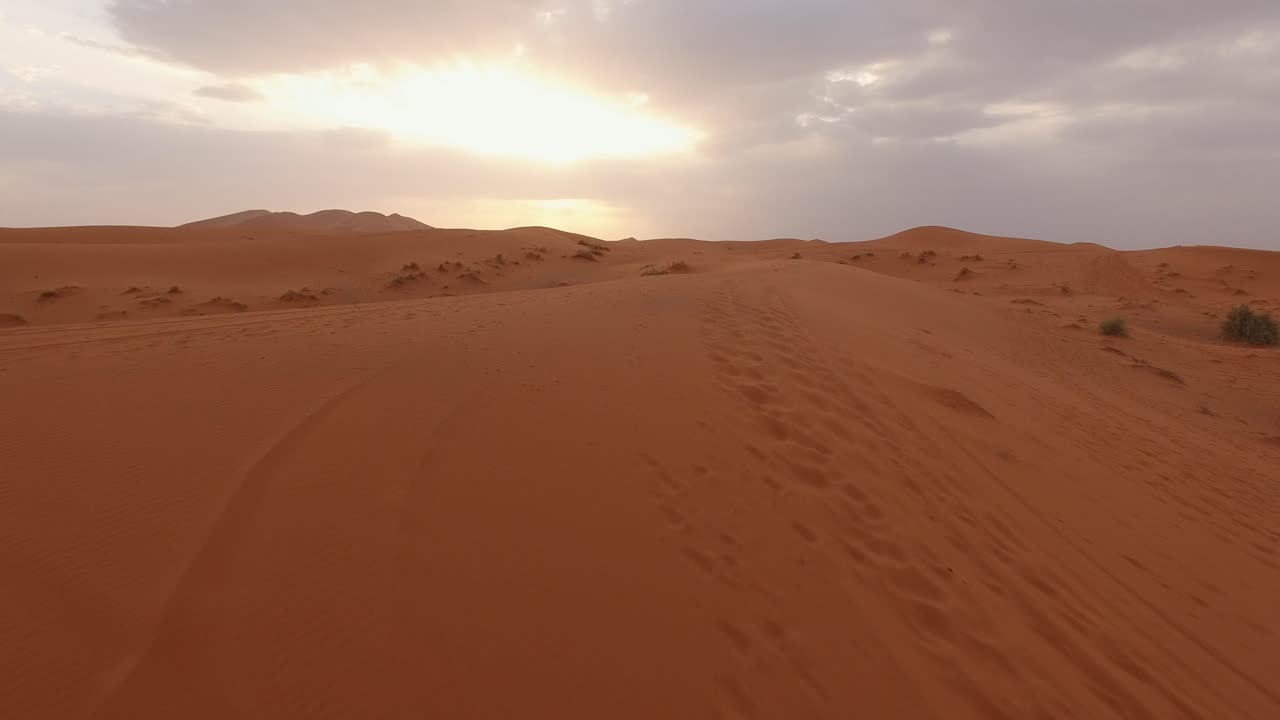 AERIAL: Sahara desert in Morocco