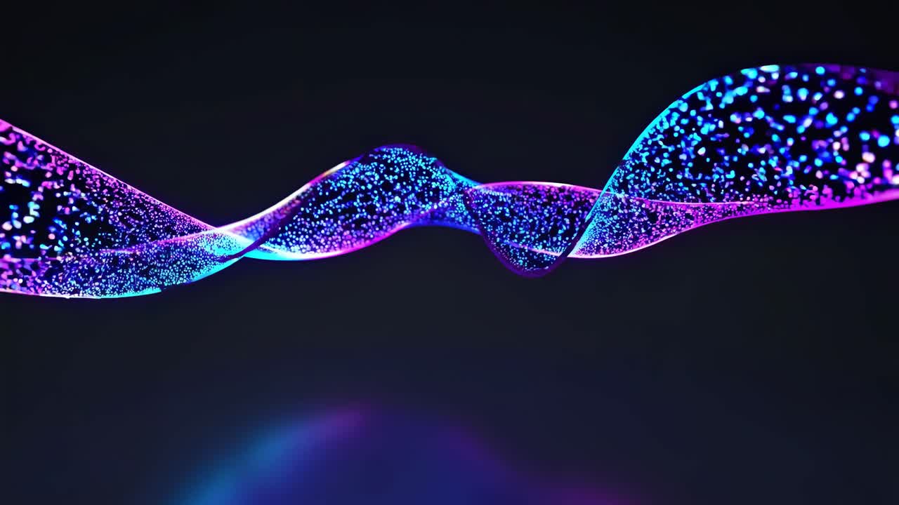 ondas de neón brillantes abstractas