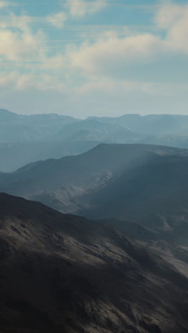 stunning mountain range with blue sky and clouds