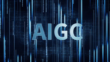 el concepto de aigc, la fuente de aig c, la representación en 3d.