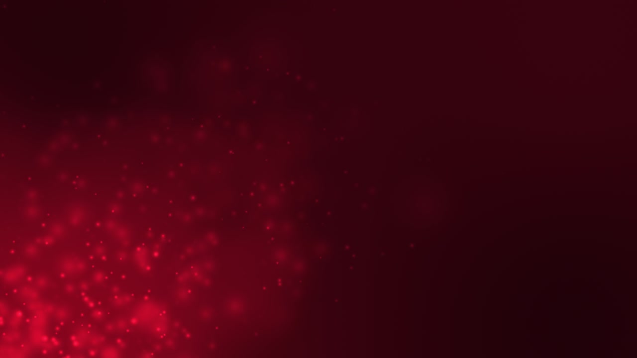 Sfondo bokeh 4k astratto, luminoso e scintillante - Sfondo morbido (ripetibile) - Sfondo con particelle luminose - Loop di particelle in movimento - Sfondo animato - Si ripete senza interruzioni - Colore rosso