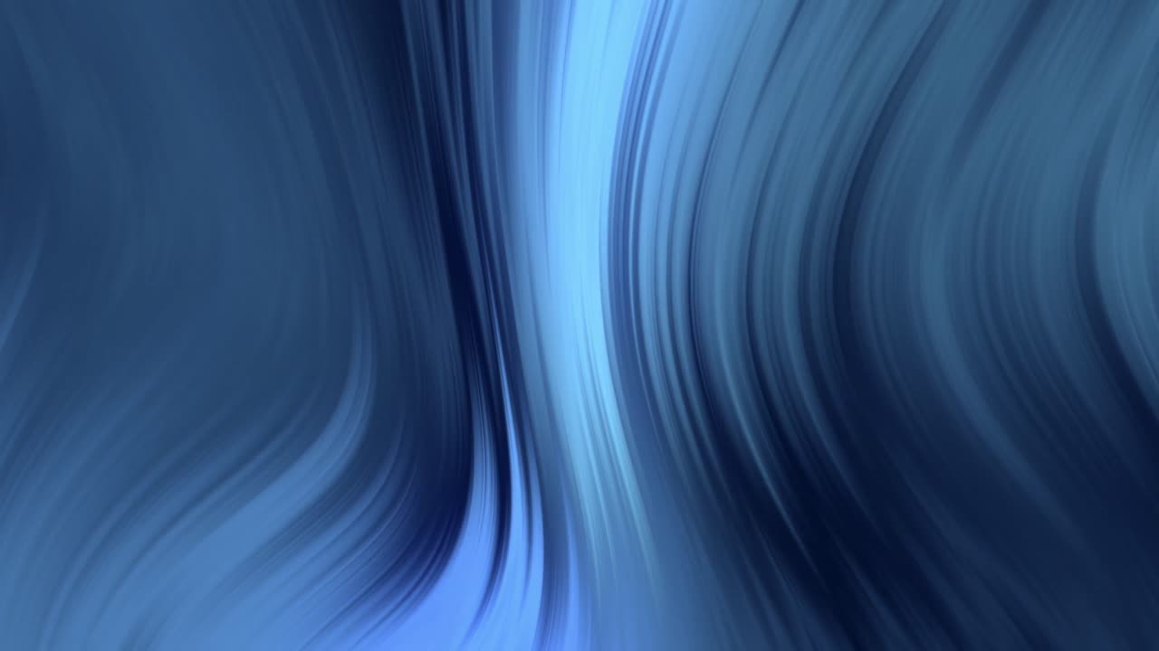 Animation of glowing blue light wave moving on black background