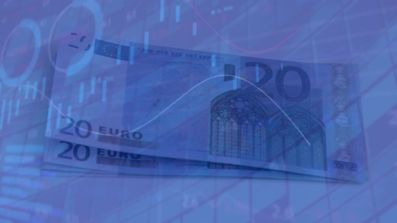 Animasjon av databehandling over pengesedler