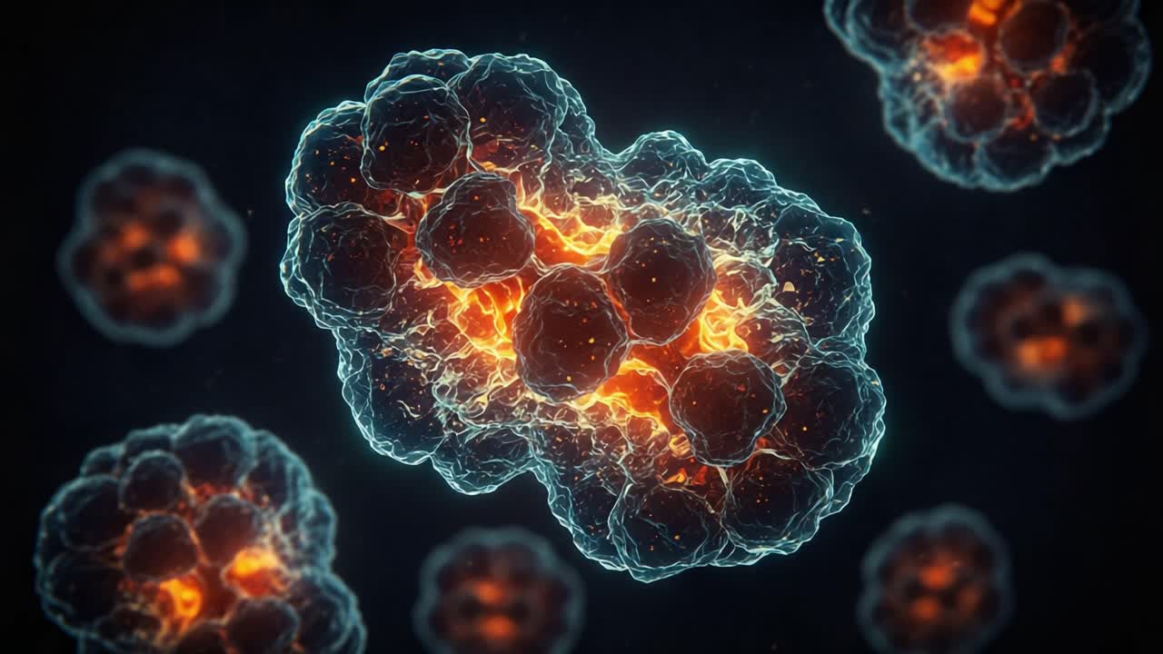 Dynamic Visualization of Molecular Structures in a Vibrant Cosmic Environment Highlighting Their Intricate Patterns and Energy Flow