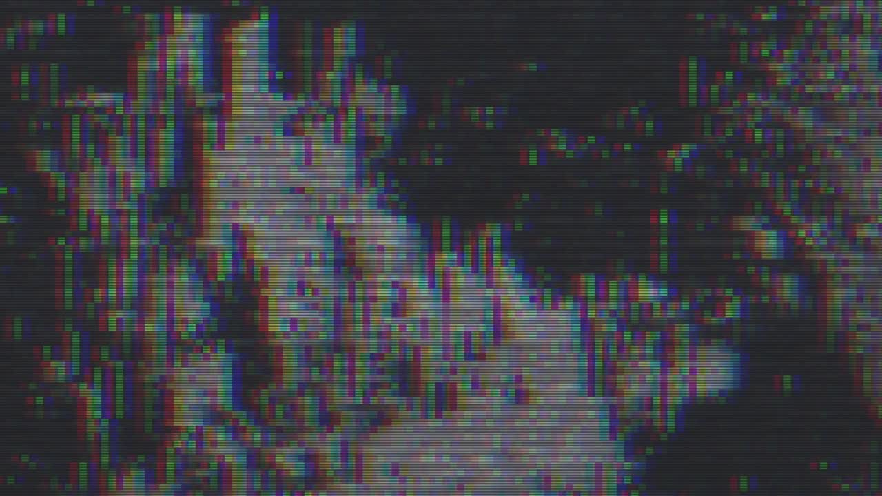 Unique Design Abstract Digital Animation Pixel Noise Glitch Error Video Damage