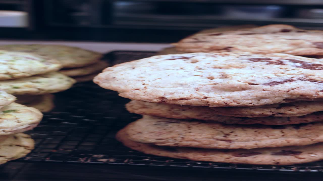 Chocolate Chip Cookies Stacked