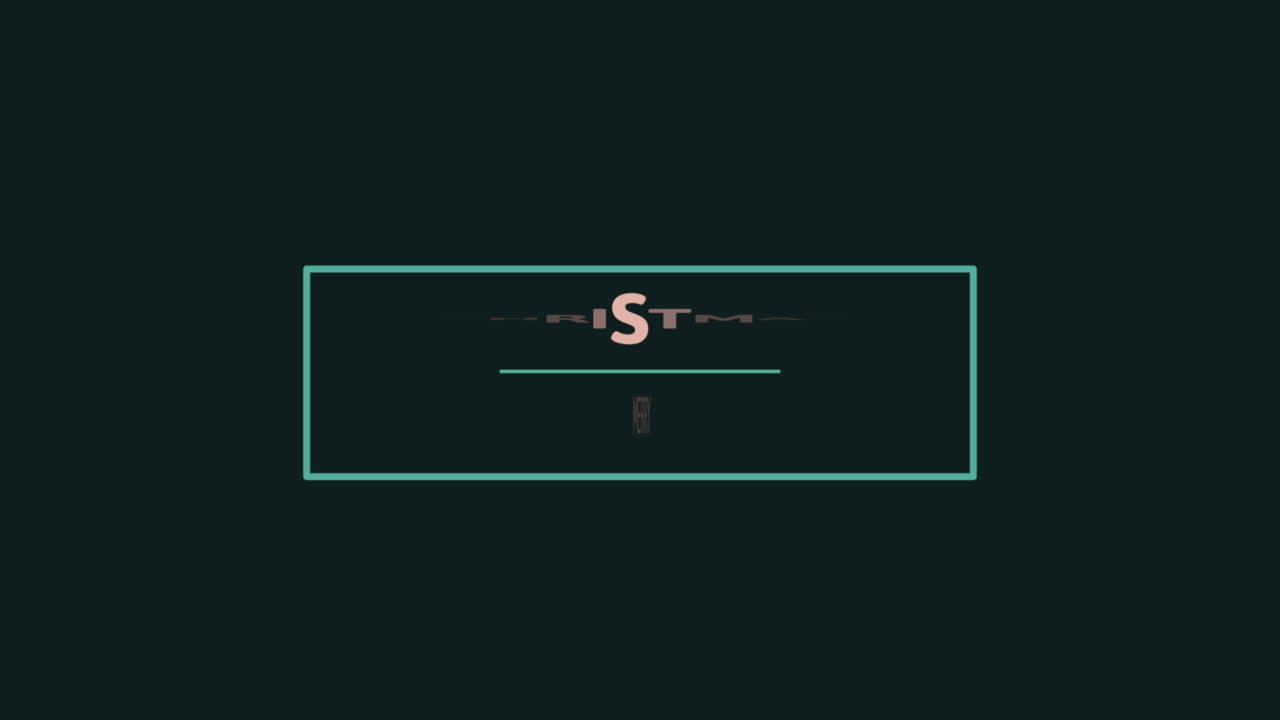 feliz navidad moderna y elegante en marco sobre degradado negro.