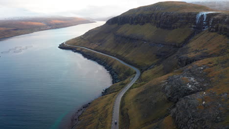 Islas-Feroe-4k-Aérea-De-Streymoy