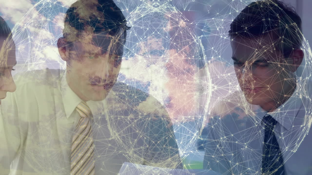 사업가들에 대한 데이터 처리와 연결 네트워크의 활성화