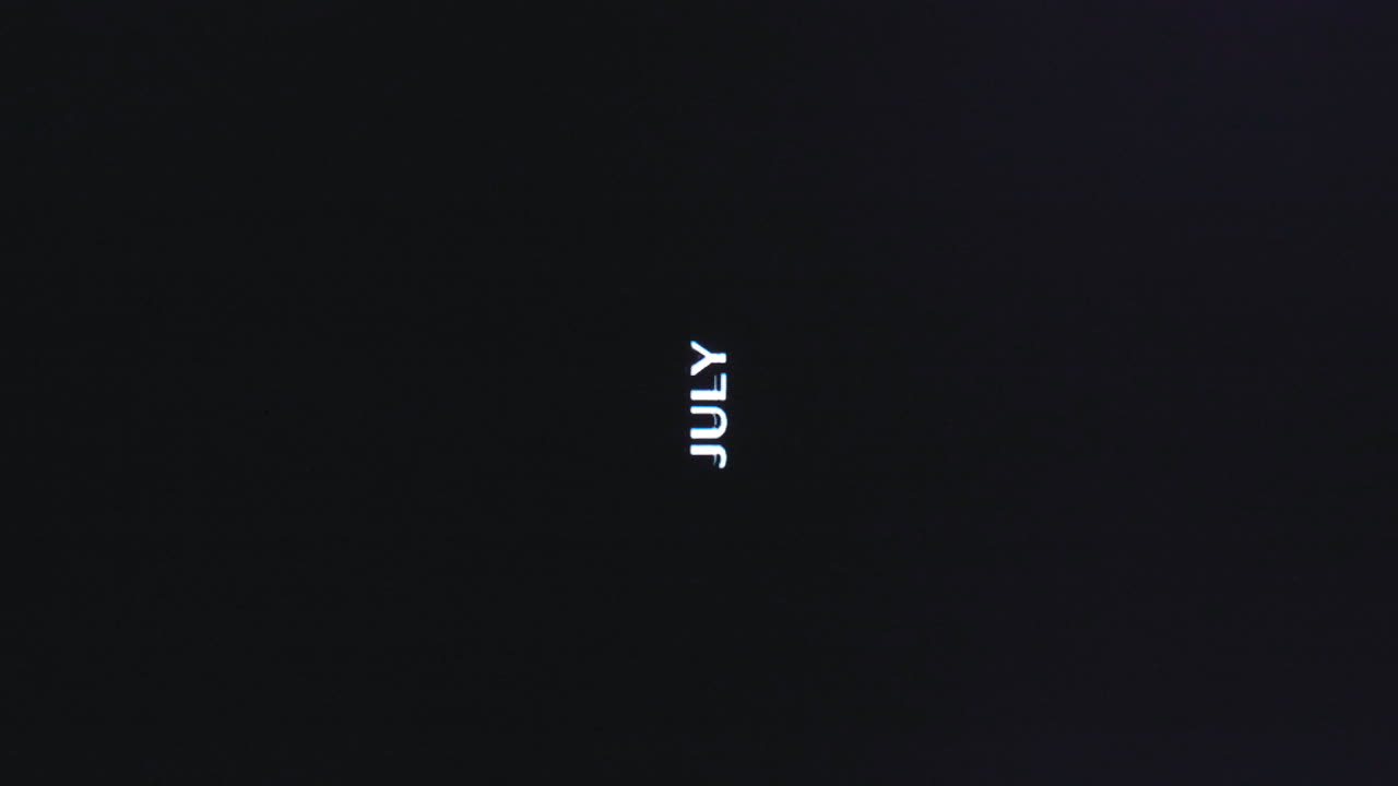 julio vertical azul estático glitching en el patrón alineado multicolor