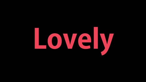 lovely text animation message motion graphics