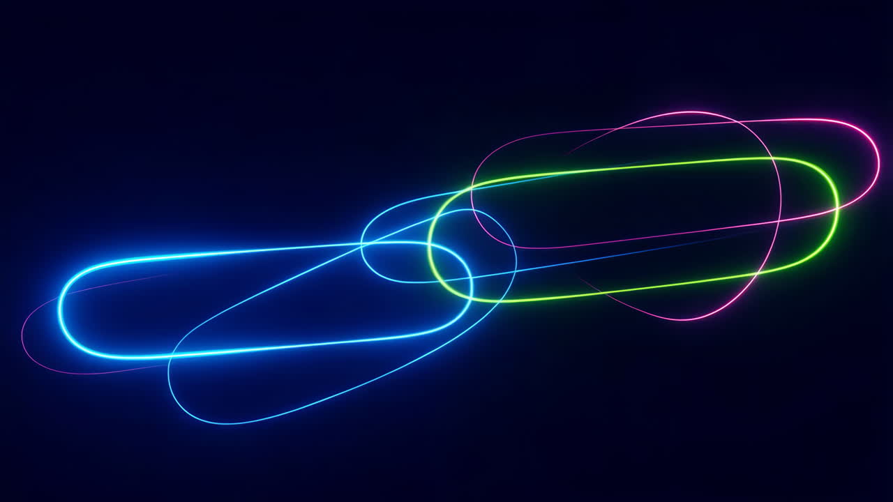 Abstract Neon Light Design