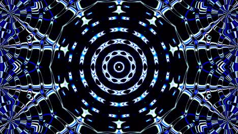 hermoso caleidoscopio abstracto que brilla, una luz radiante que regula los movimientos sutiles