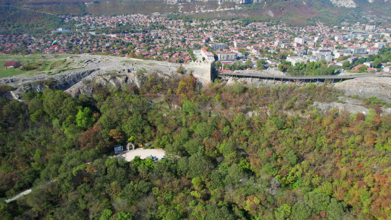 Exploring Bulgaria’s Ovech Fortress from Above: History and Beauty on a Sunny Day