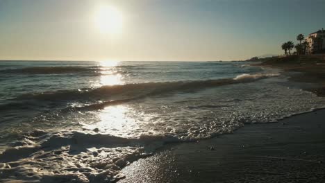 beach waves at a clear day