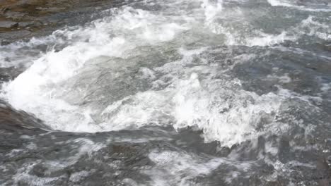 water rushing in the rive