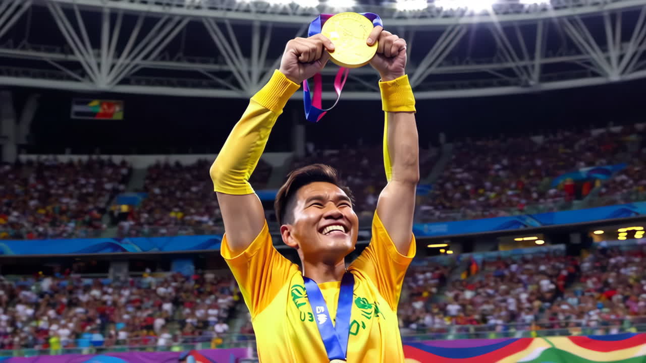 ganador de la medalla de oro olímpica