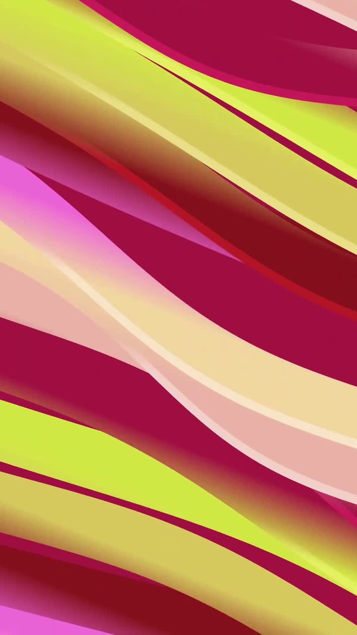 Dynamic Abstract Animation of Colorful Flowing Waves