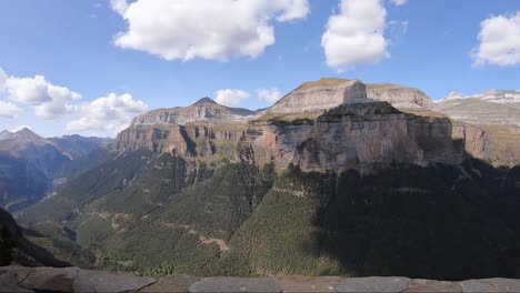 views of the ordesa valley canyon, huesca, spain