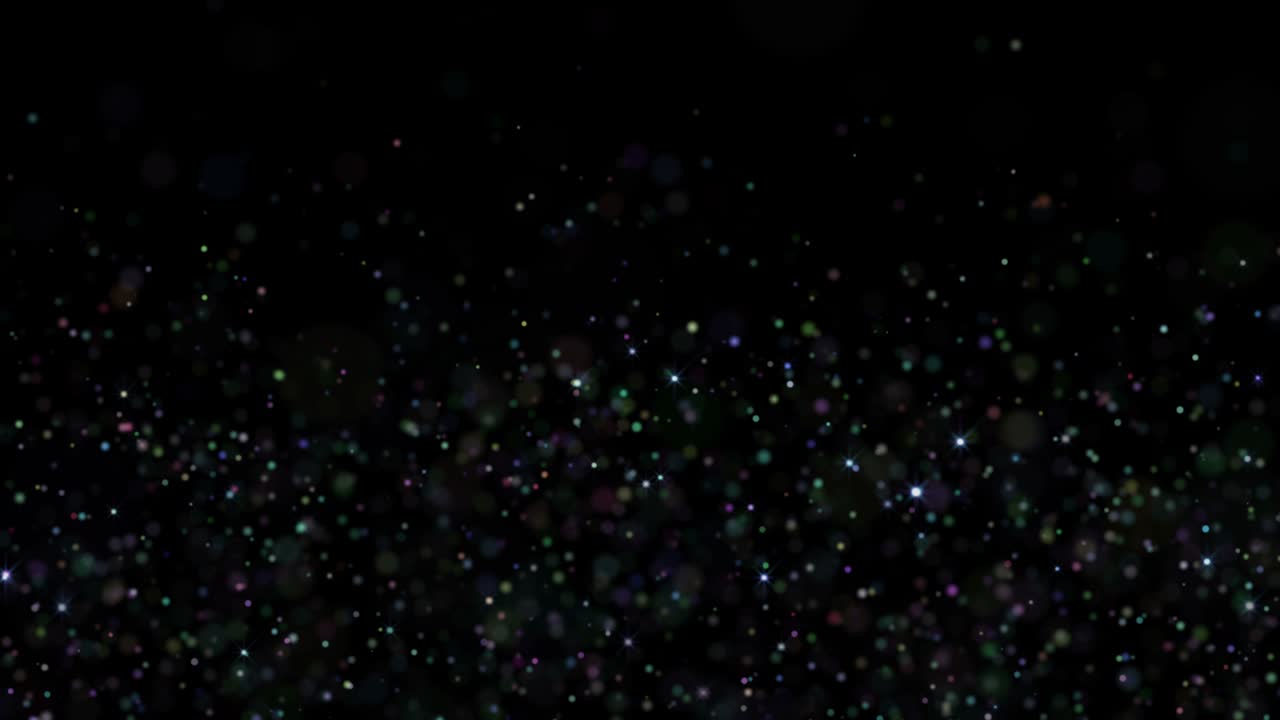 4k Rising Color Dust. Looped Element