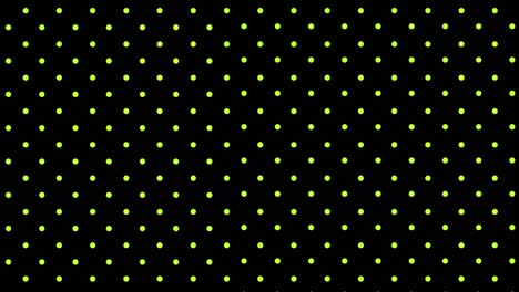 pulsating yellow dots on black