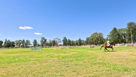 horse racing on a sunny day in australia