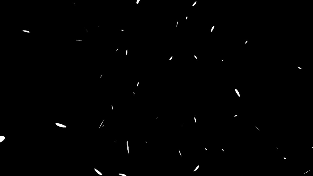 White feathers soaring particles motion graphics
